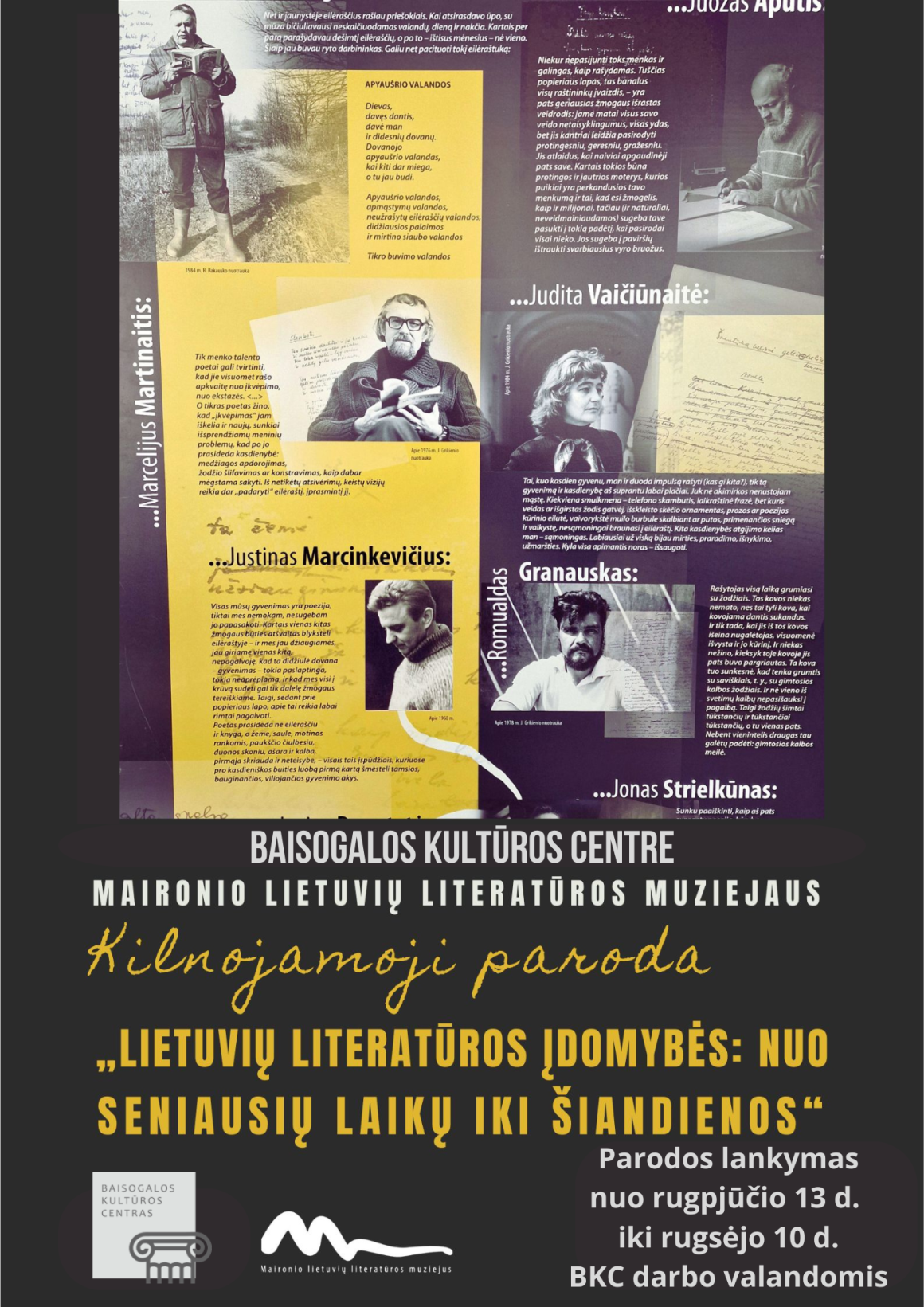 Kilnojamoji paroda „Lietuvių literatūros įdomybės: nuo seniausių laikų iki šiandienos”