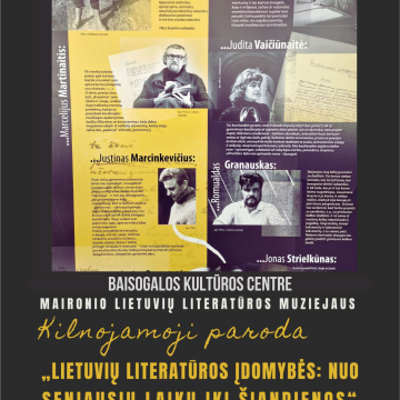 Kilnojamoji paroda „Lietuvių literatūros įdomybės: nuo seniausių laikų iki šiandienos”
