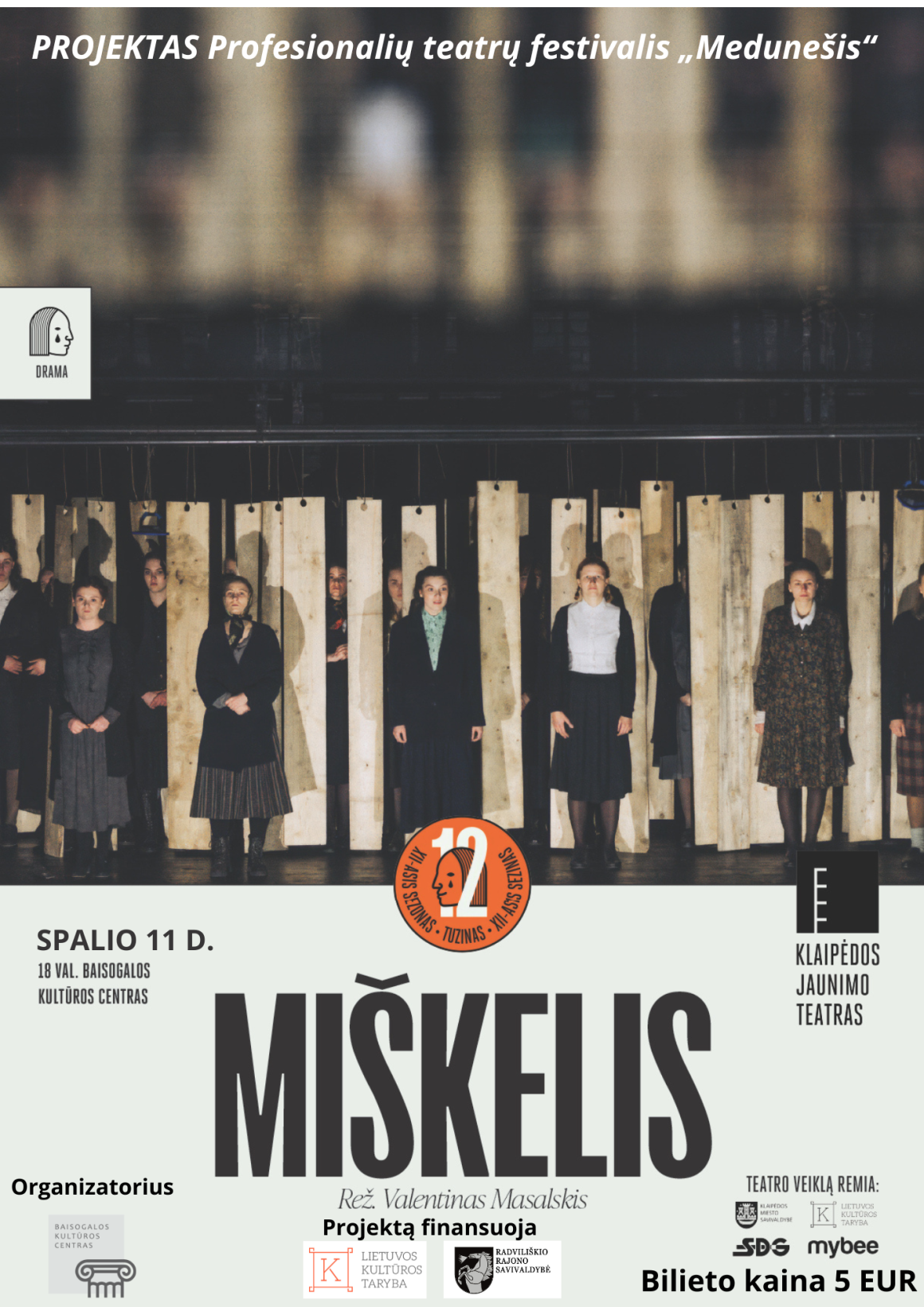 Klaipėdos jaunimo teatro spektaklis „Miškelis”