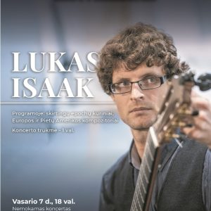 Klasikinės gitaros koncertas. Lukas Isaak