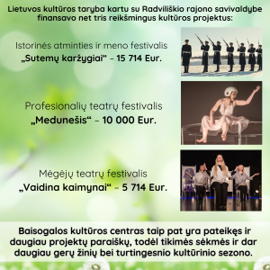Pakeliui į kultūrą – projektais pražydęs pavasaris Baisogaloje!