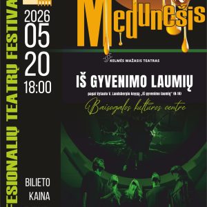 Profesionalių teatrų festivalis „Medunešis“. Kelmės mažojo teatro spektaklis „Iš gyvenimo laumių“