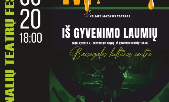Profesionalių teatrų festivalis „Medunešis“. Kelmės mažojo teatro spektaklis „Iš gyvenimo laumių“