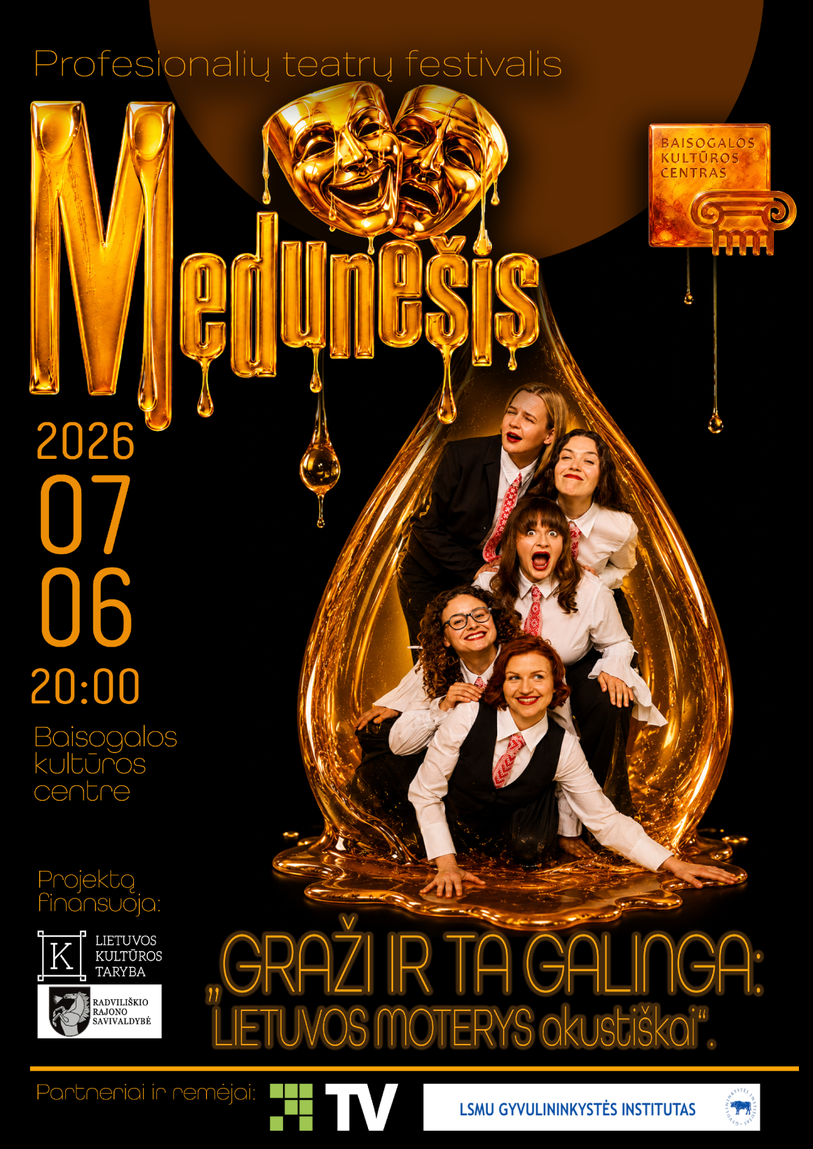 Profesionalių teatrų festivalis „Medunešis“. Graži ir ta galinga: Lietuvos moterys akustiškai