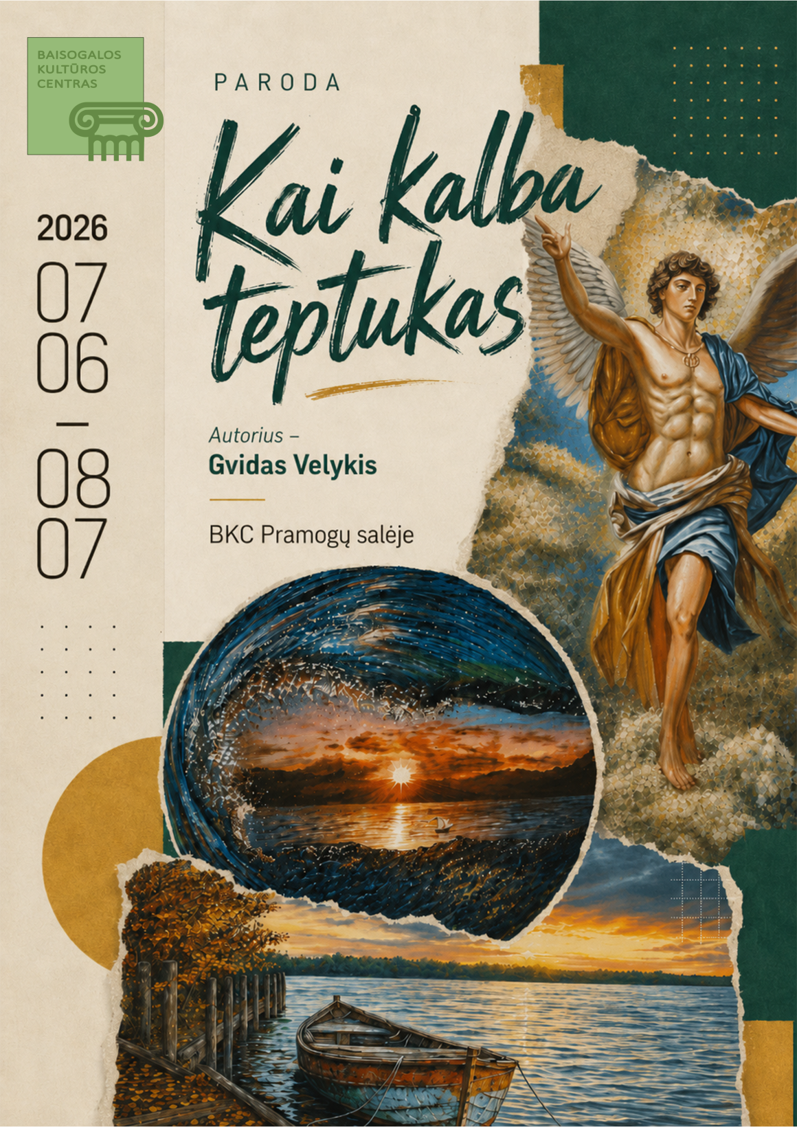 Gvido Velykio tapybos darbų paroda „Kai kalba teptukas“