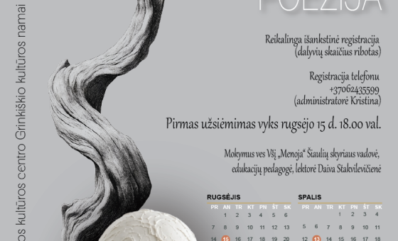 Molio poezijaMenoja (1) „Keramikos studija – balto molio poezija“